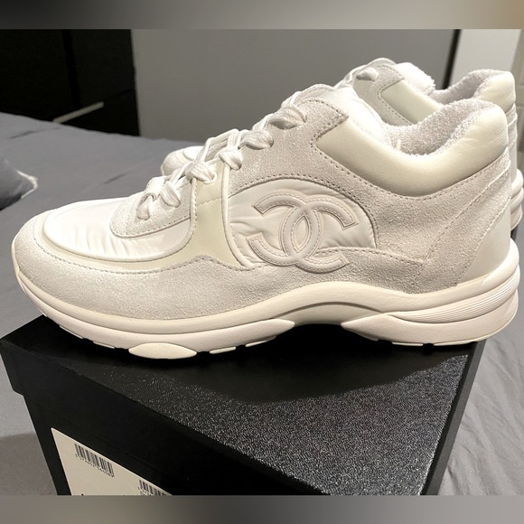 🤍BRAND NEW CHANEL WHITE REV TRAINERS🤍 - Picture 6 of 14